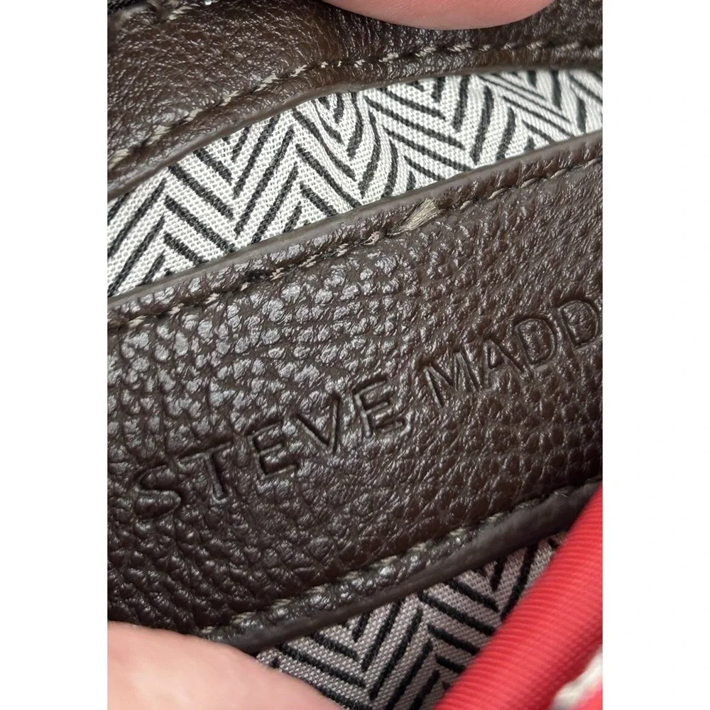 Steve Madden‎ Purse Quilted Flap Crossbody/Saddle Bag-Red Medium Nylon Travel